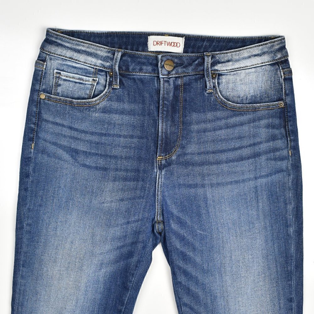 Driftwood COLETTE  High Rise Embroidered Crop Jeans 28x26 - Picture 4 of 7